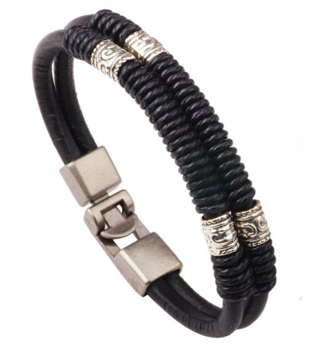 MJ029 - Hand-wrapped multi-level bracelet